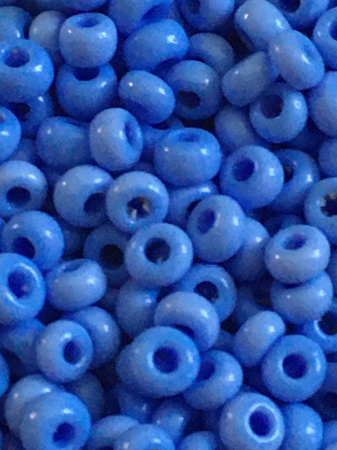 Vintage Seed Bead Opaque Old Blue 10 Size 10/0 Etsy
