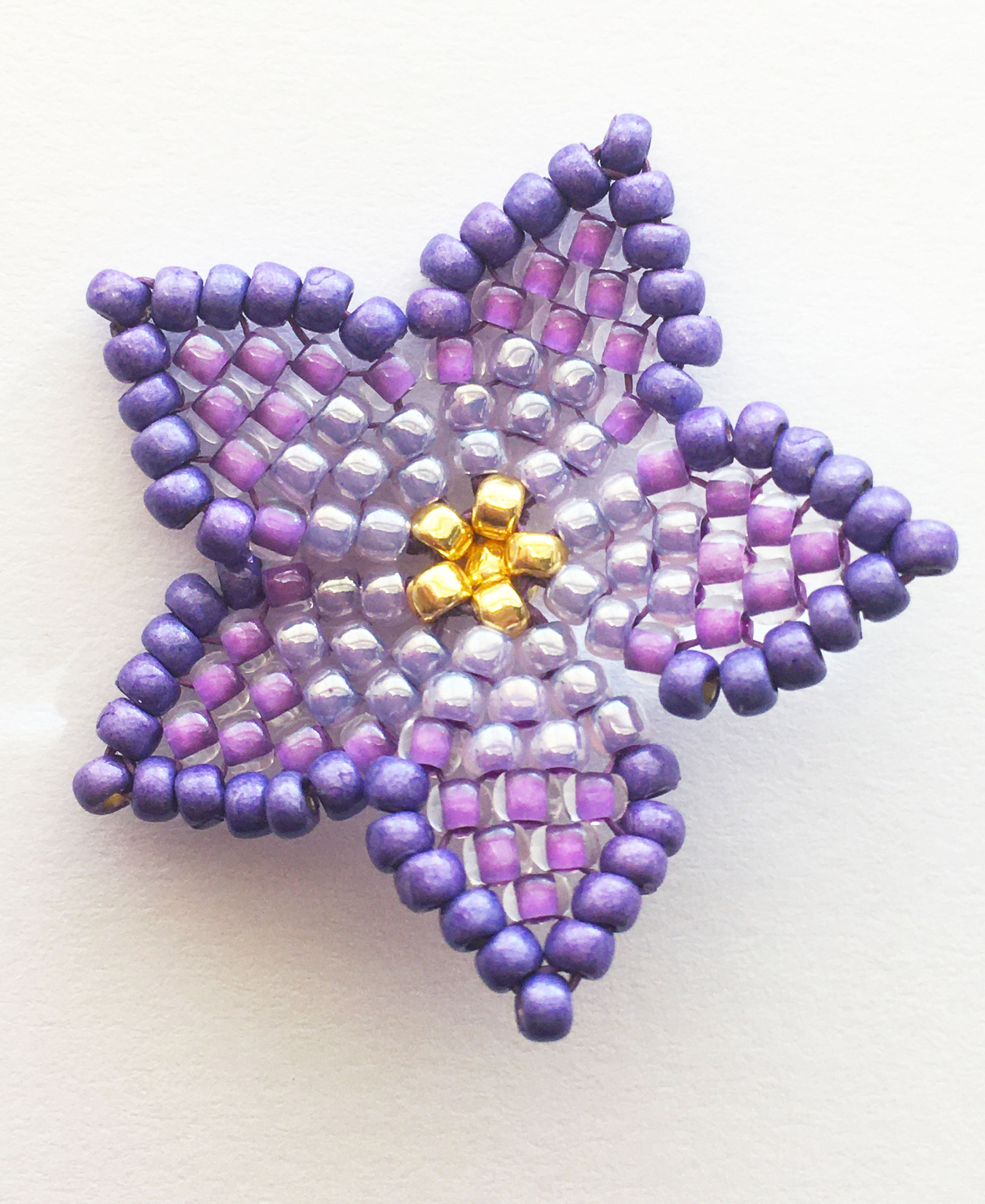Seed Bead Pattern, Beaded Flower, Bead Design, Small Starflower Tutorial.  English Language Pattern - Etsy Hong Kong