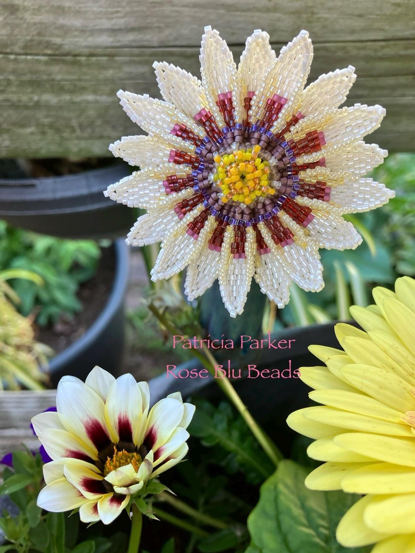 Metis Flower Floral Bead Pattern Australia