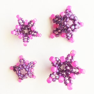 Seed bead pattern, bell flower, tubular herringbone, Flower Tutorial