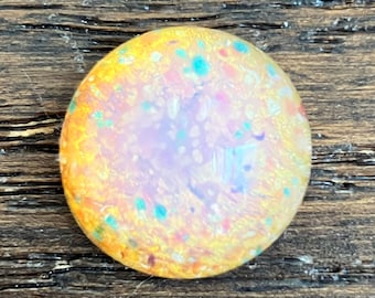 Cabochon, Opal glass, glass cabochon 18mm Vintage Japanese glass cabochon