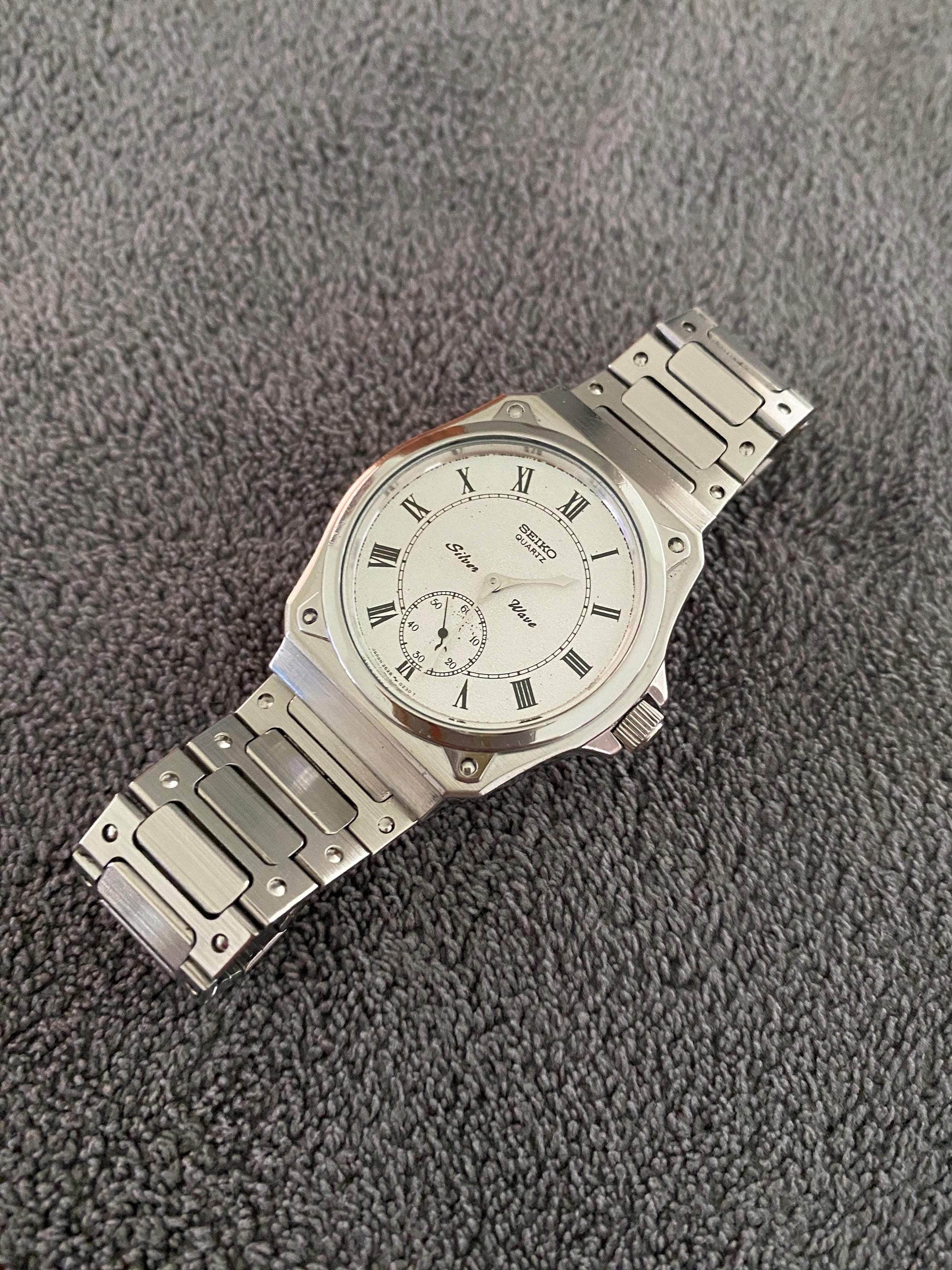 Seiko Quartz Silver Wave - Etsy