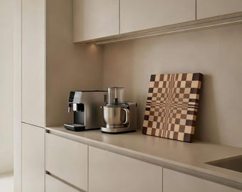 Handmade Chopping Board – Solid Wood Cutting Board Maple, Oak and Mahogany – Unique Kitchen Gift for Chefs & Food Lovers