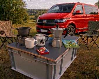 Eurobox Deckel 18mm Heavy Duty Holz | Eurokisten Deckel Camping Sitz Tisch | Siebdruckplatte 60x40 40x30 | Trittstufe Camper Vanlife