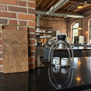 Handmade Oak Cutting Board with Brass Handle – End Grain Chopping Block – Sustainable Kitchen Gift – Natural Wood Prep & Serving Board image 2