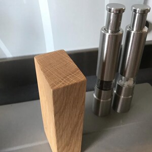 Spice mills I Salt and pepper shakers including wooden stand I ready for shipment within 24 hrs. Salt and pepper grinder immagine 5