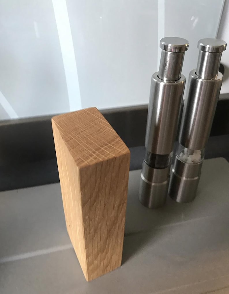 Spice mills I Salt and pepper shakers including wooden stand I ready for shipment within 24 hrs. Salt and pepper grinder immagine 5