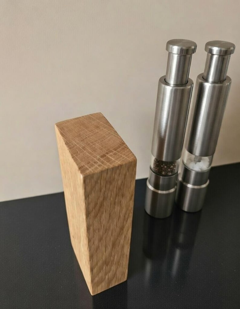 Spice mills I Salt and pepper shakers including wooden stand I ready for shipment within 24 hrs. Salt and pepper grinder immagine 8
