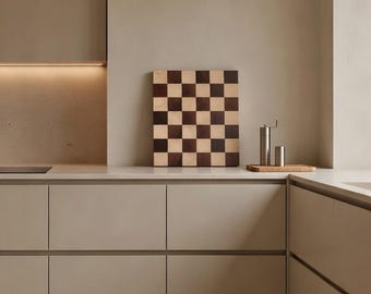 Handmade Chopping Board – Solid Wood Cutting Board Maple and Oak – Unique Kitchen Gift for Chefs & Food Lovers