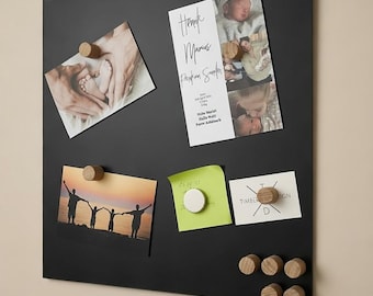 Handgemachte Magnete aus Eiche – Starke Holzmagnete mit Neodym | Kühlschrankmagnet |Büro | Holz | Design Magnet | Geschenkidee