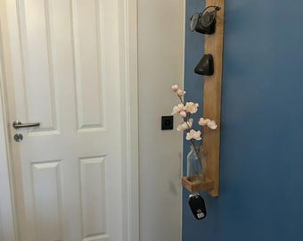 Brillenhalter Wand Holz | Brillenständer für 3 Brillen | Sonnenbrillen Halter | Schlüsselhalter Flur | Geschenk für Ihn & Sie