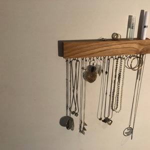 Jewelry organizer for more order with hooks - jewelry stand, earring holder, jewelry board, jewelry holder