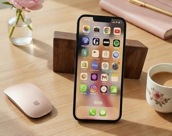 Ablage, Halterung für Handy, Smartphone und Tablet - aus nachhaltigem Nussbaum, handgemacht mit halbverdeckter Schwalbenschwanzverbindung