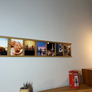 Handmade wooden picture ledge I Photo ledge I Photo rail I Card holder I Picture holder I Picture frame