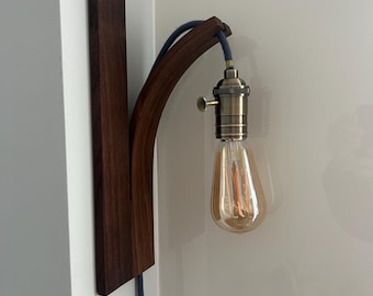 Handcrafted Walnut Light Bulb Holder