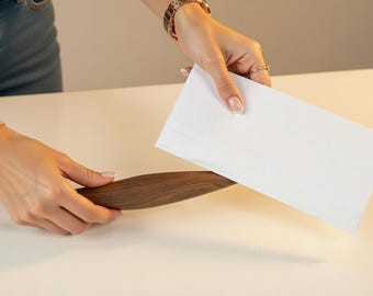 Handgefertigter Brieföffner aus Nussbaum – ergonomisch, elegant, nachhaltiges Holz, Geschenkidee, Schreibtisch Accessoire