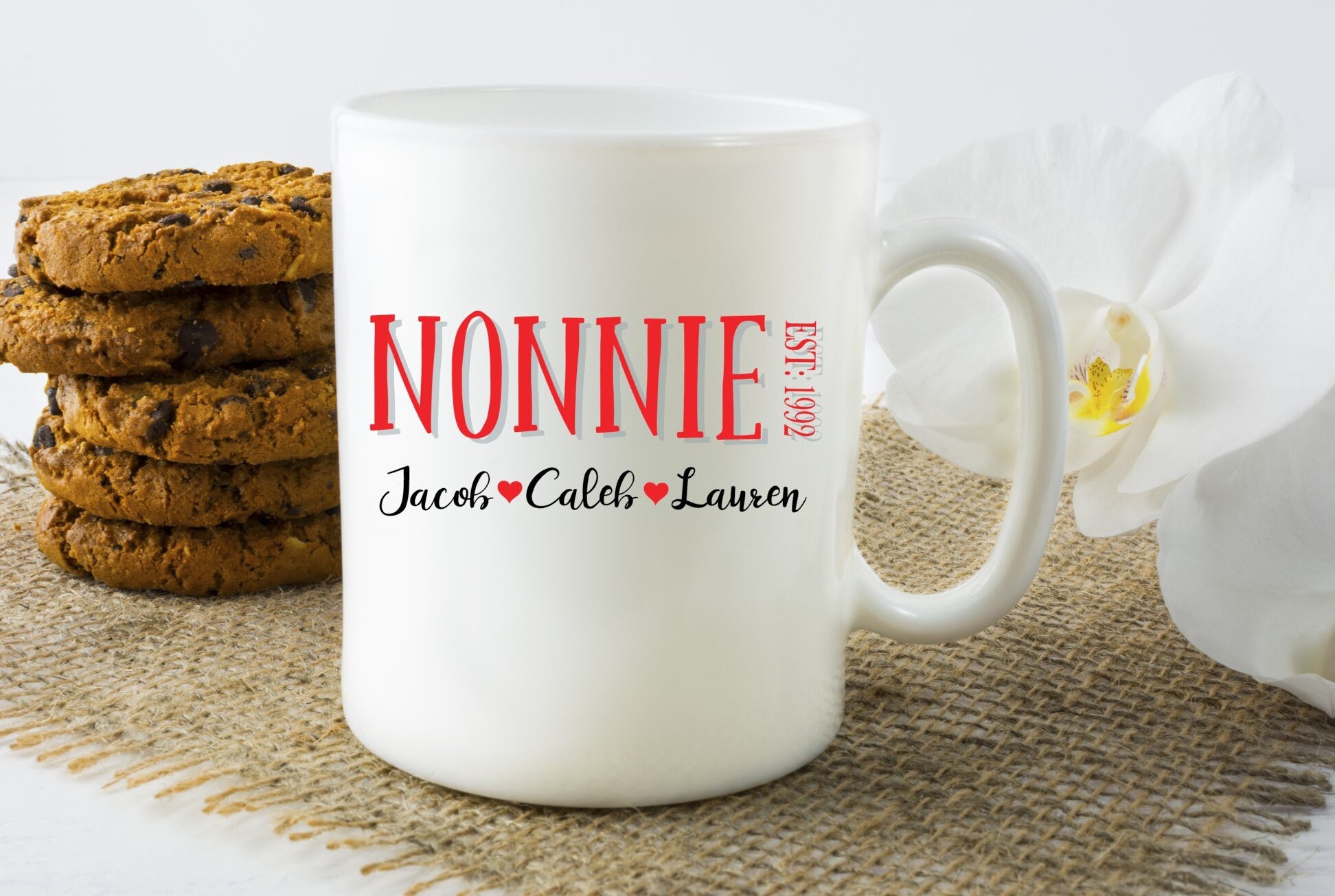 Download Grandma/Mom/Nonnie/Gigi Established Year SVG Pillow /Mug ...