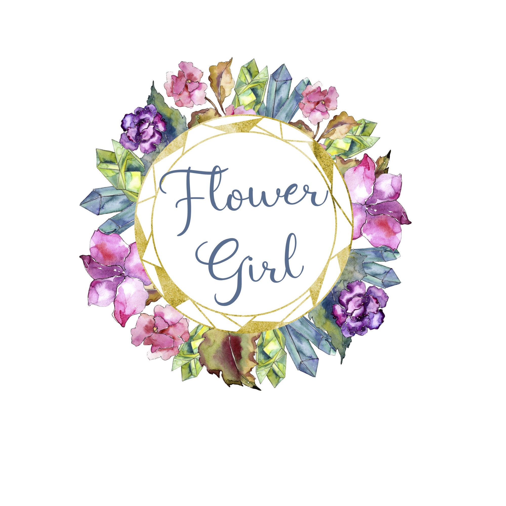 Download Flower Girl SVG Download/Tote/BOHO/Onesie/Wedding/Cricuit/Silhouette/Vinyl/Transfer/Iron On ...