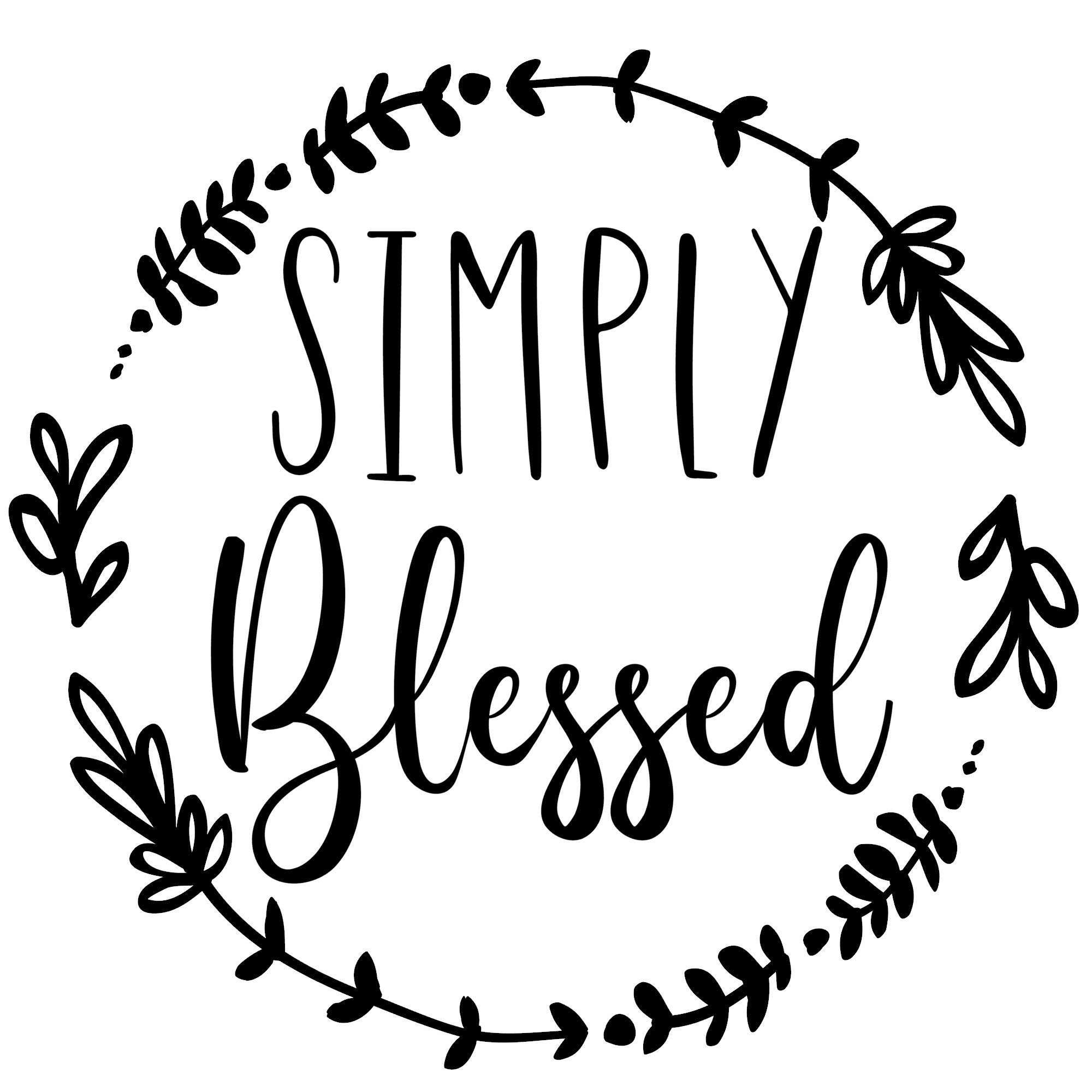 Download Simply Blessed SVG Download/Shirt/Pillow/Tote/Sign ...