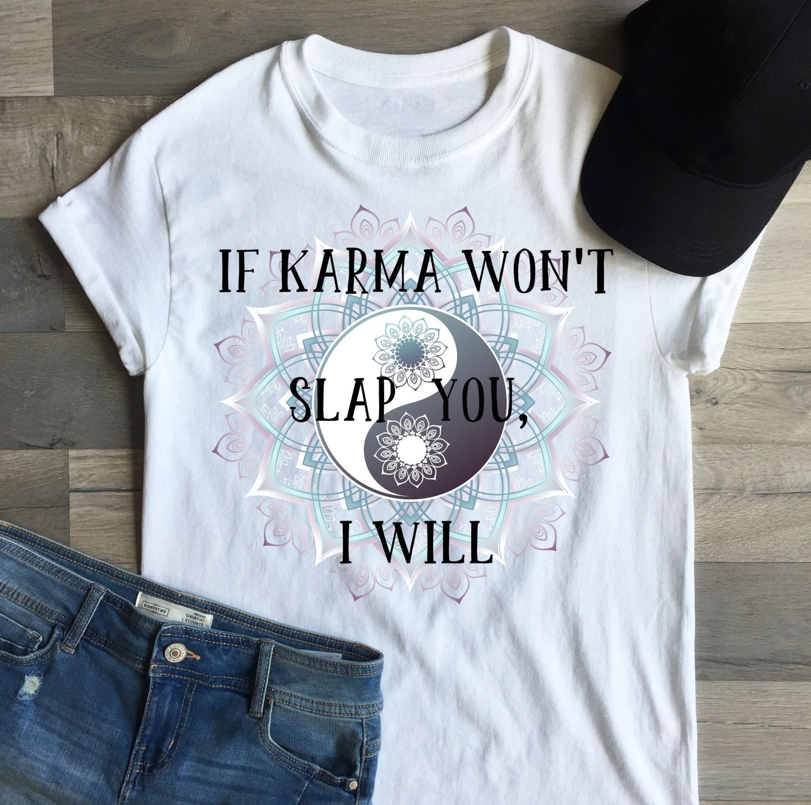 Download If Karma Won't Slap You SVG File /Cricuit /Silhouette | Etsy