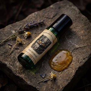 Ancient Honey Myrrh Roller, Vegan Dark Fragrance Oil (10ml)