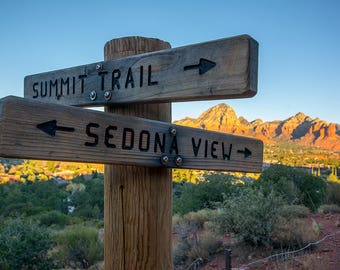 Sedona Arizona Airport Mesa Trailhead Schild
