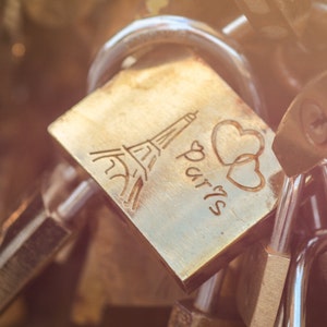 Paris Love Lock, Paris Decor, Paris print, Paris photography, Paris art, Paris lock bridge, love lock, love lock bridge, Pont des arts