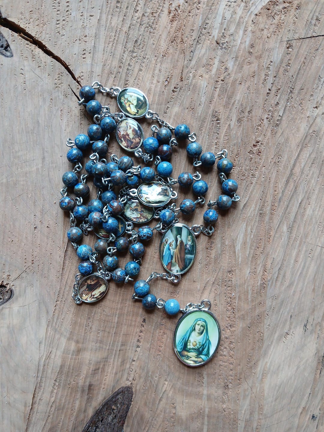 Seven Sorrows of the Blessed Virgin Mary Rosary Chaplet, Dolors, Our ...
