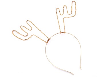 wire antler headband