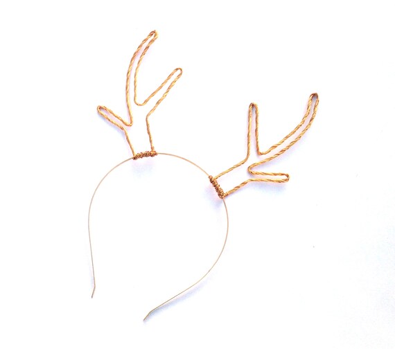 wire antler headband