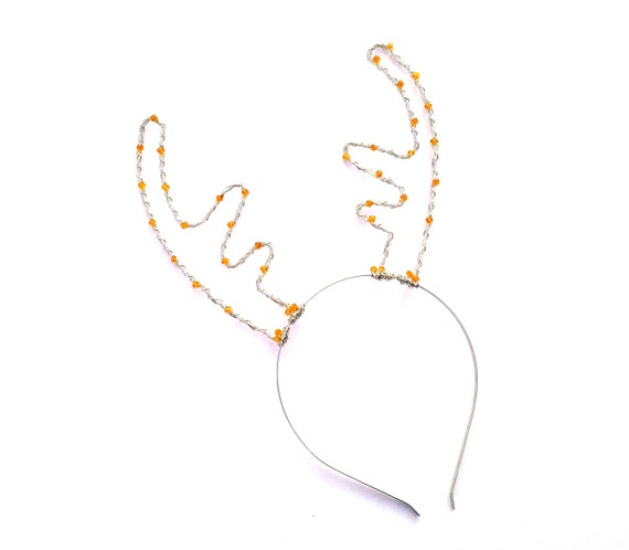 wire antler headband
