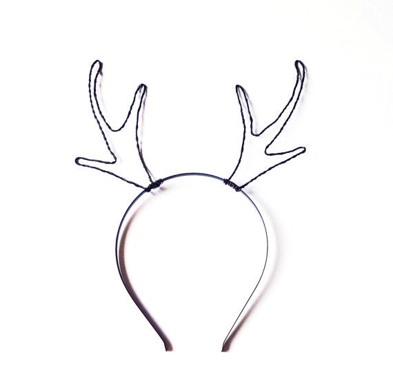 wire antler headband