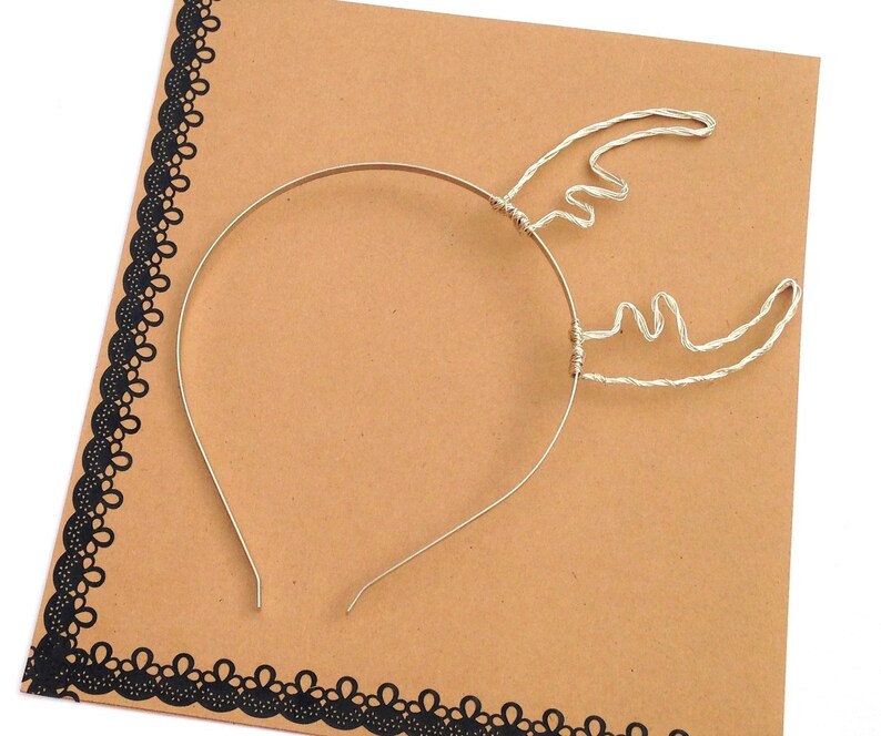 wire antler headband