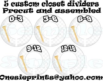 Precut Assembled 5 Custom Baby Boy Closet Dividers Clothes | Etsy