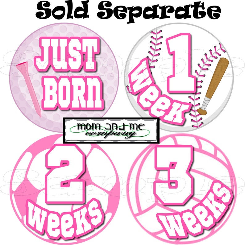 Baby Monthly Sports Stickers Baby Shower gift 1-12 Month stickers Infant Milestone stickers Month stickers Girl monthly stickers Basketball