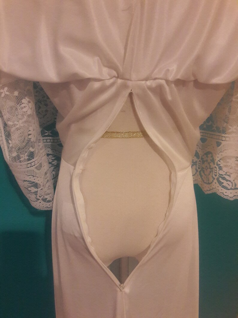 Vintage 70s Wedding Dress Vintage Bohemian Wedding Dress Vintage Beach Wedding Dress Wedding Dress with Cape Romantic Wedding Dress Sm