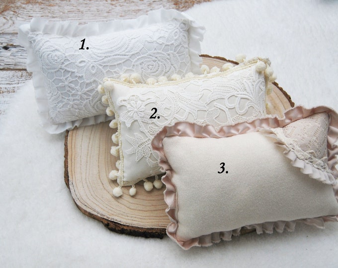 Bohemian Photography Props Newborn Posing Pillows Lace Newborn Pillows Photography Decorative Pillows for Photo Shoots Baby Photo Props