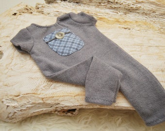 Newborn photo prop baby boy overall for first photo shoot short sleeve newborn romper