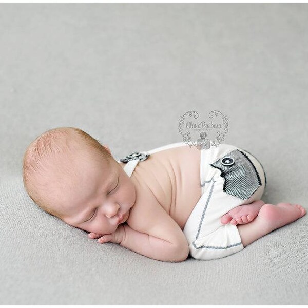 Newborn boy pants, White Gray, Suspender pants, Newborn pants prop, Newborn boy outfit, Newborn photo outfit, Boy pants, Photography