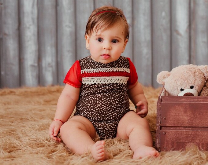 Net Lace Romper & Hairband