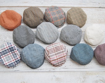 baby flat cap grey