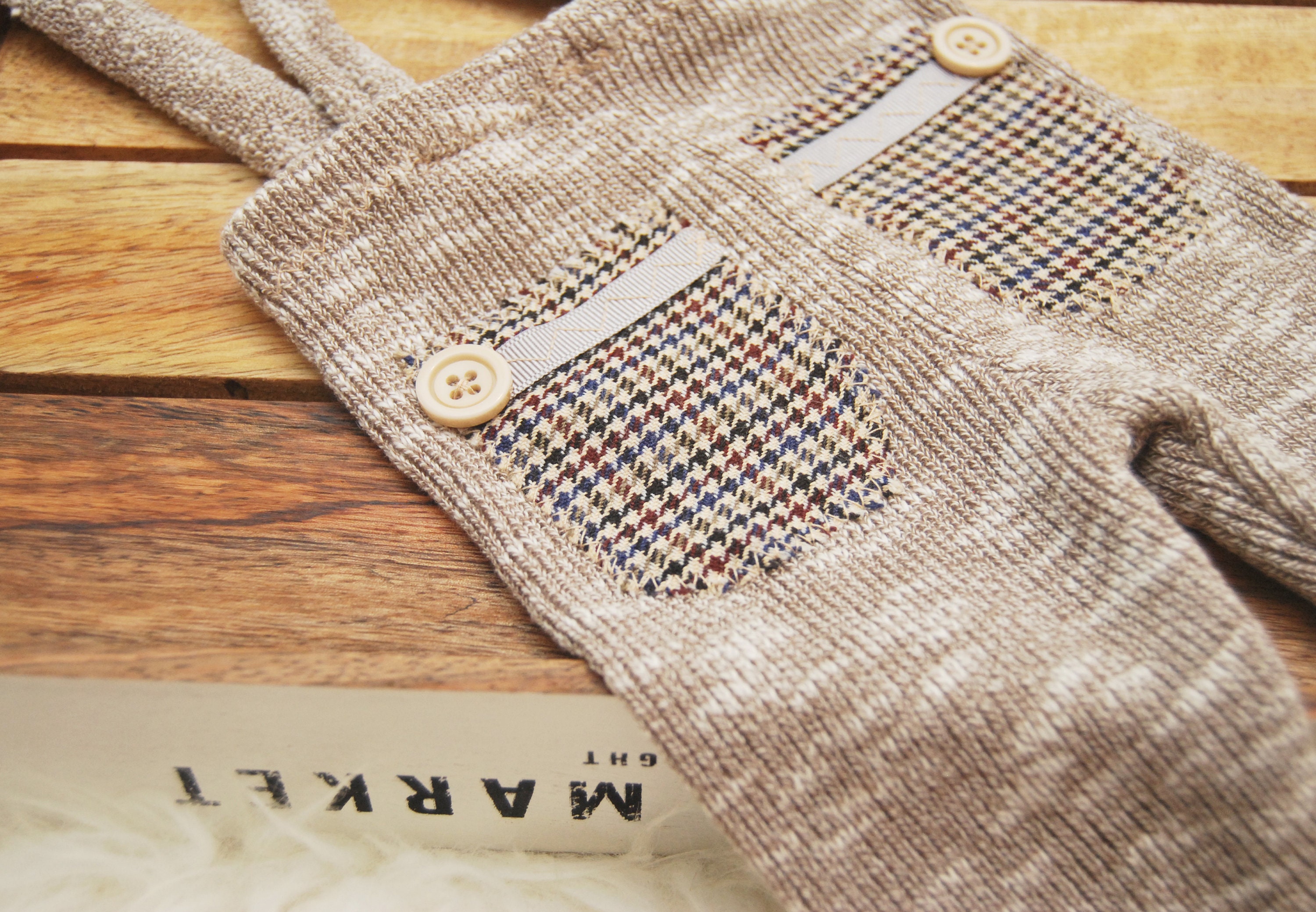 Newborn boy photo outfit, tan newborn suspender pants photography prop