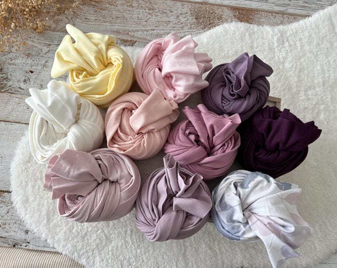 Newborn Photography Wrap Newborn Fabric Wrap Stretchy Swaddle Wrap Cotton Wrap Fabric Layer Baby Swaddle Wrap Newborn Photo Prop Baby Prop