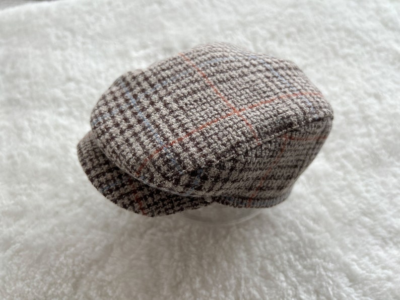 Brown Checkered Hat for baby boy photoshoots or special occasion gift, Baby Boy Hat Newsboy Flat Cap Herringbone Toddler Hat Boys Baby Gift Hat Photo Prop Newborn Photography Newborn Hat Infant Hat Boy Gift