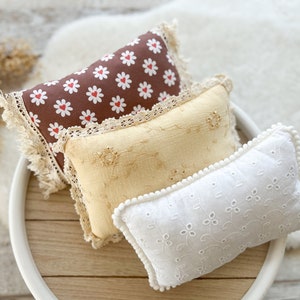 Newborn Photo Pillow Newborn Posing Pillow Baby Girl Photo Props Newborn Photography Prop Newborn Props for Photography Mini Cushion Baby