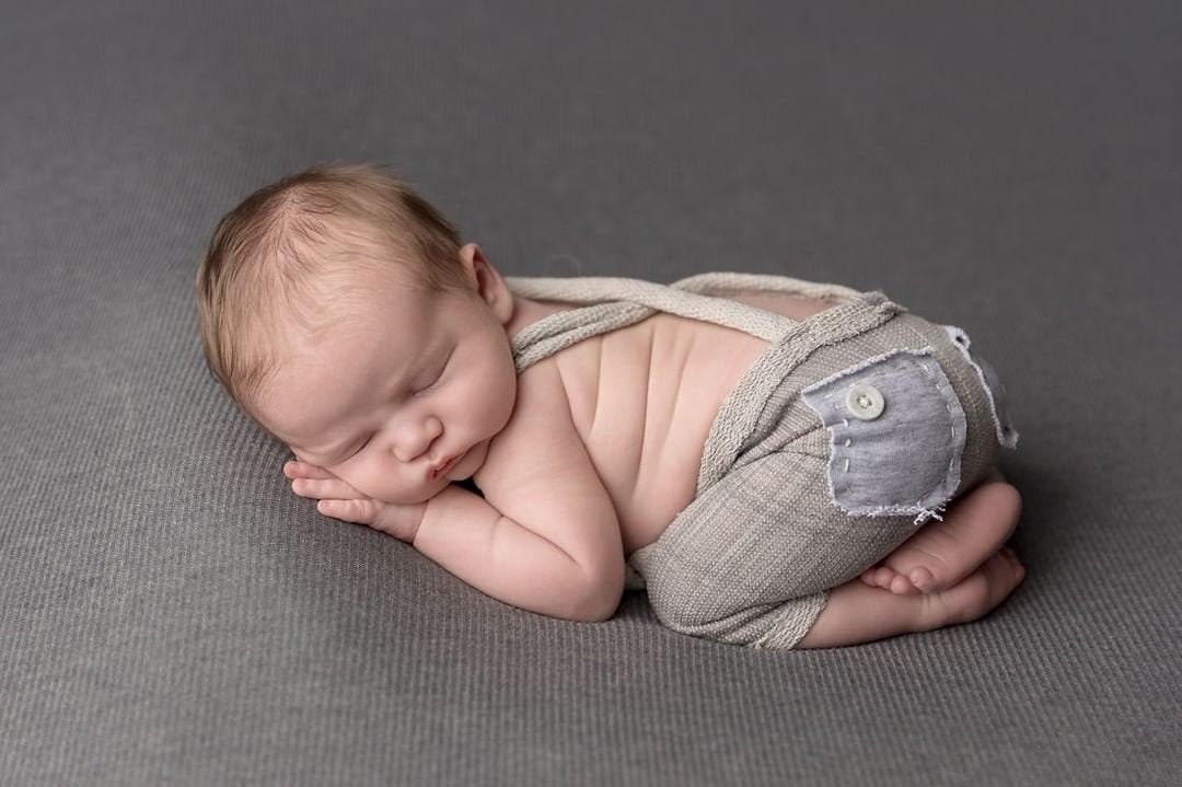 newborn boy suspender outfit