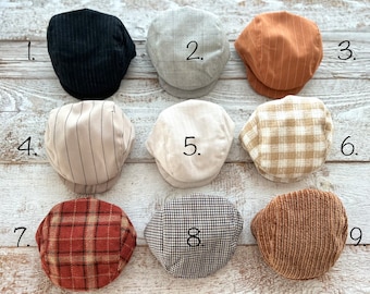Newborn Hat Boy Baby Hat Newsboy Hat Baby Cap Newborn Photo Props Newborn Coming Home Outfit Infant Hat Newborn Gift Boy Newborn Flat Cap