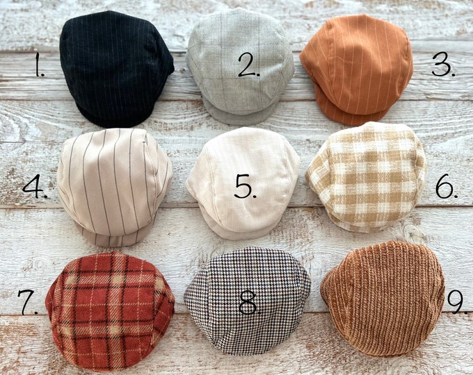 Newborn Hat Boy Baby Hat Newsboy Hat Baby Cap Newborn Photo Props Newborn Coming Home Outfit Infant Hat Newborn Gift Boy Newborn Flat Cap