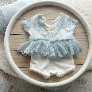 Best Romper For New Born Baby Girl In Light Blue Color main image 1