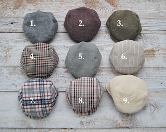 Newborn boy hat  Newborn photo prop boy Baby newsboy cap  Photo prop hat baby - choose your color